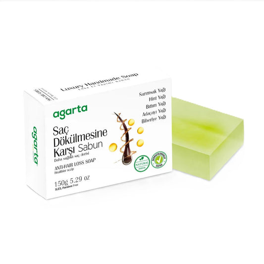 handgemachte natürliche Haarseife mit Pflanzenölen, gegen Haarausfall, 150 g